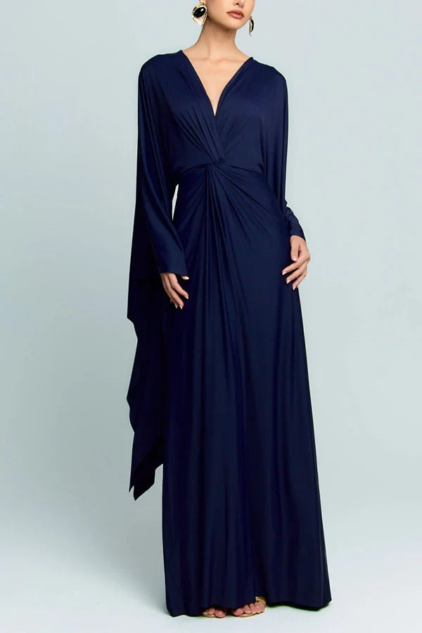 Prestige Plunging Slit Maxi Gown