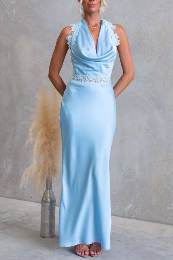 Verdant Halo Maxi Dress