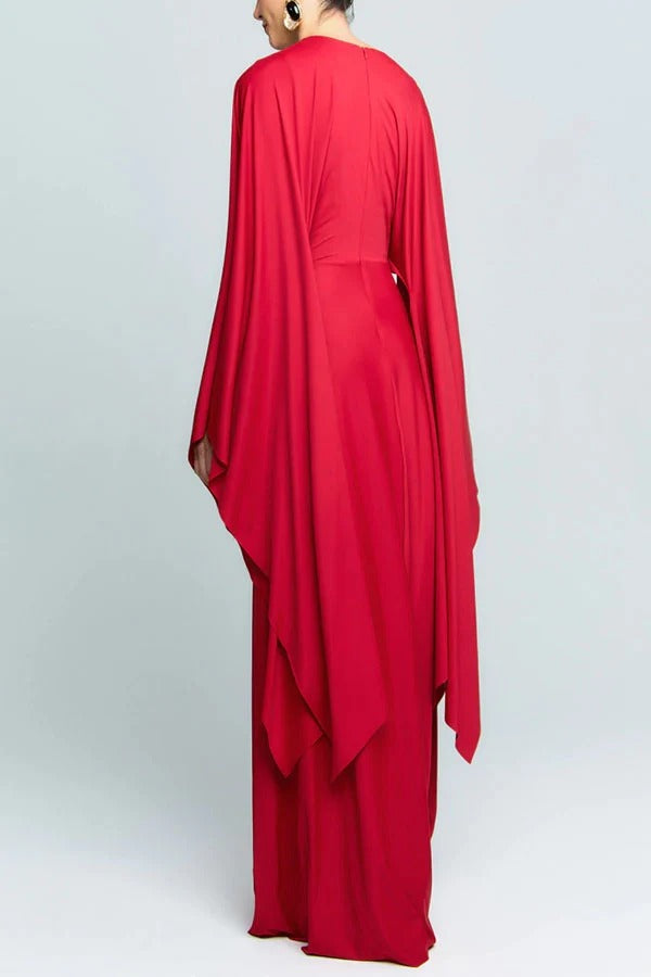 Prestige Plunging Slit Maxi Gown