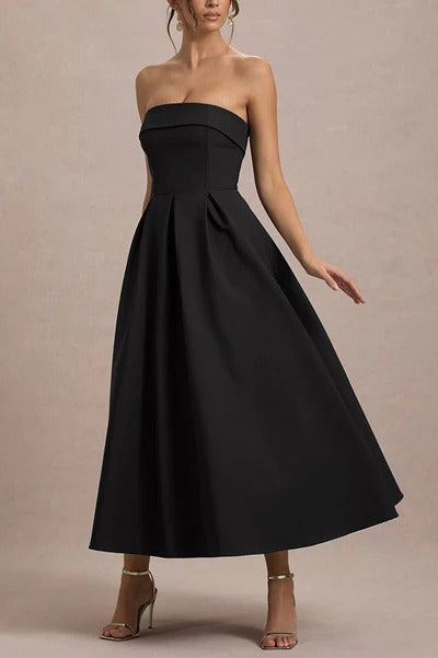 Celine Strapless Midi Dress