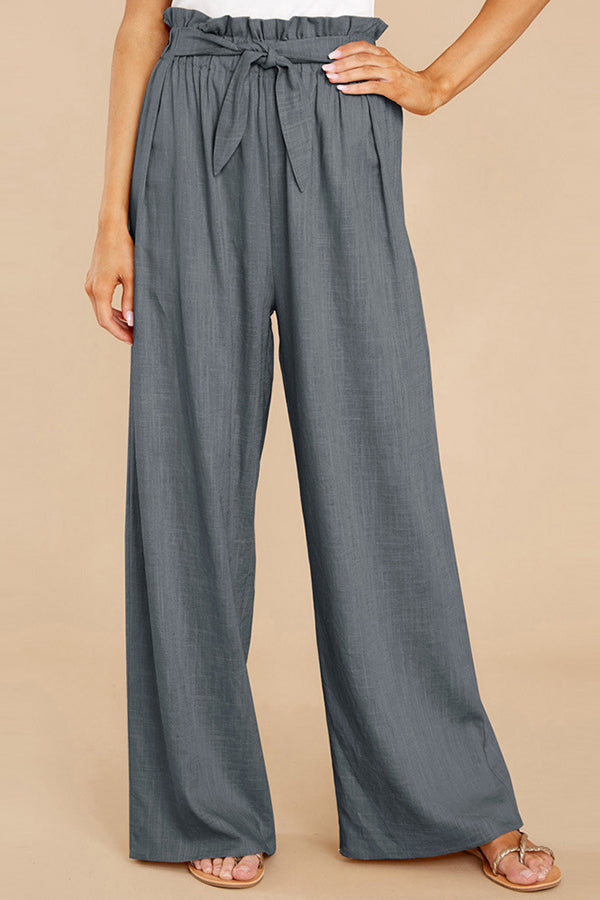 Women's Loose Cotton Linen Casual Trousers