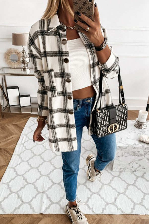 The Rocky Mountain Brown/Cream Plaid Shacket