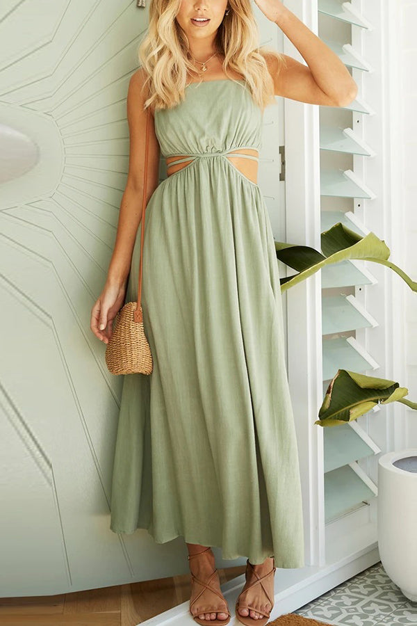 Meet You Outside Cutout Maxi Dress