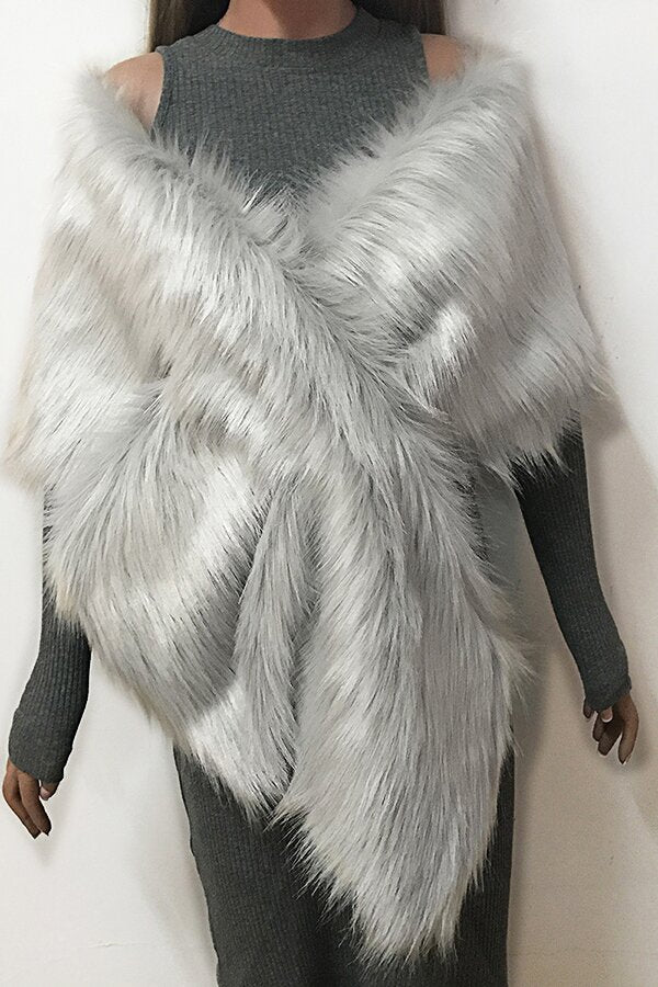 Eco-friendly Fur Soft Shawl