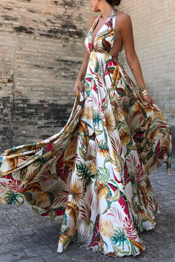 Vintage Exquisite Print Dress