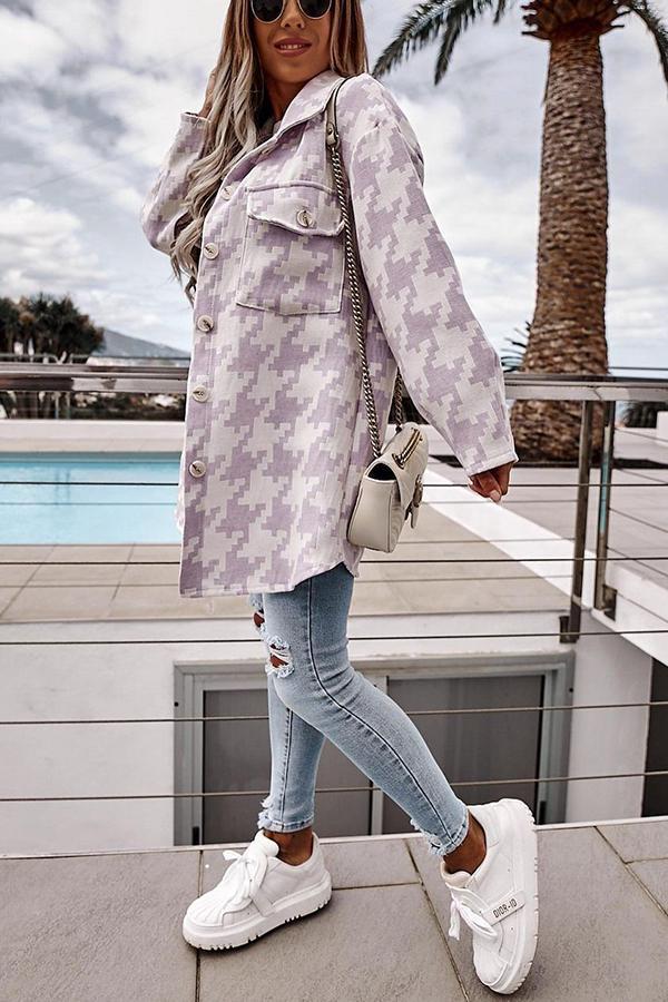 Printed Oversized Shacket