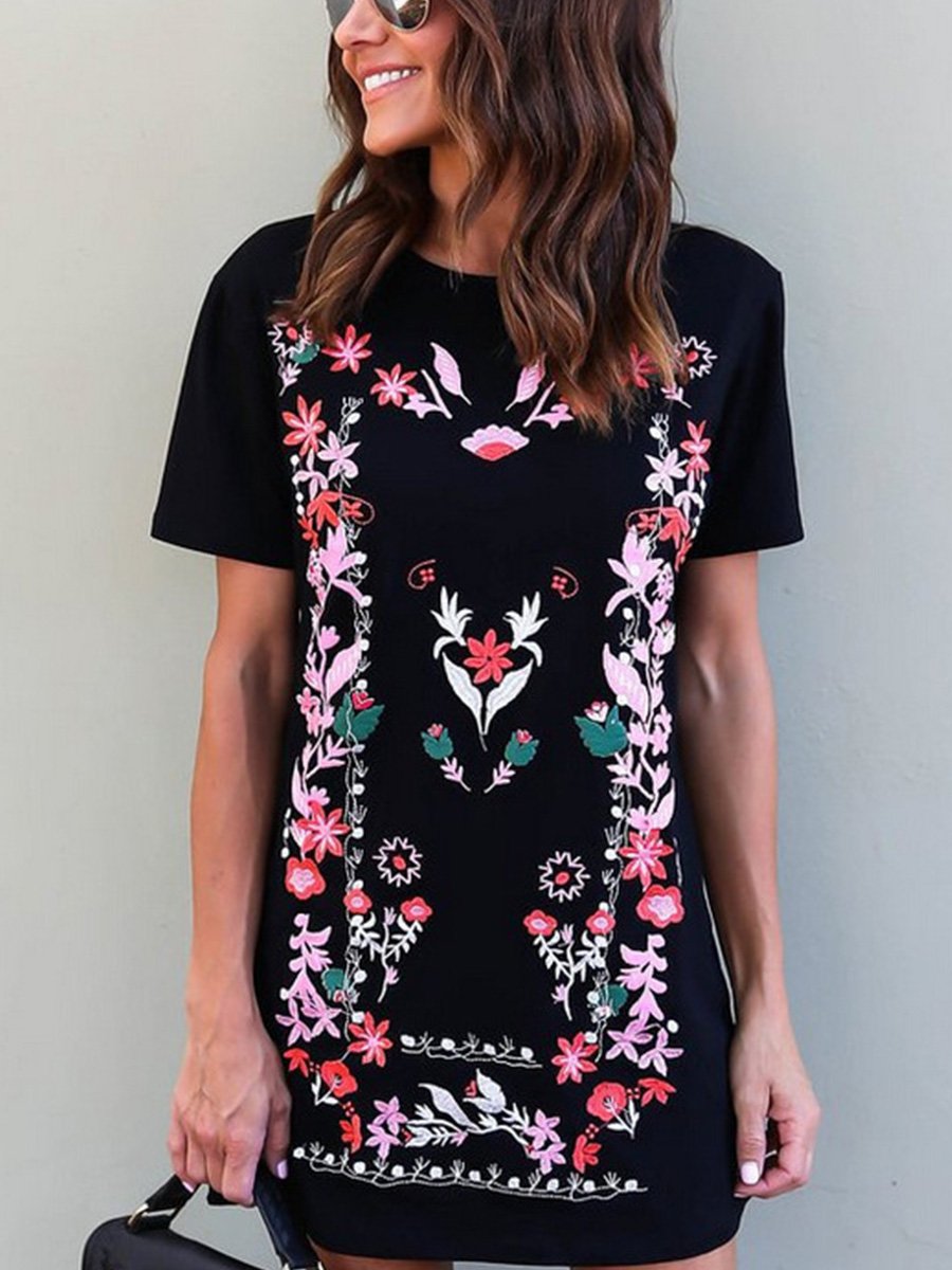 Fashion Printed Slim Dress