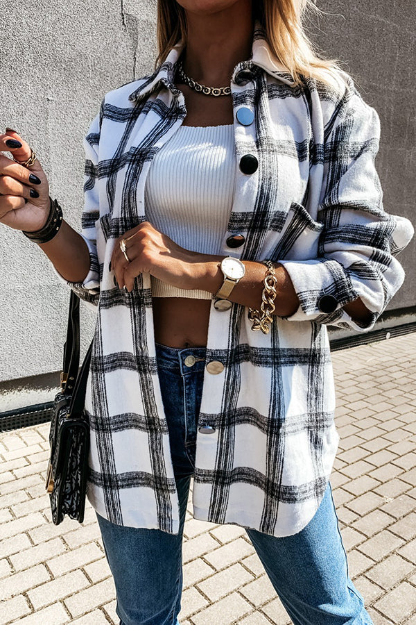 The Rocky Mountain Brown/Cream Plaid Shacket