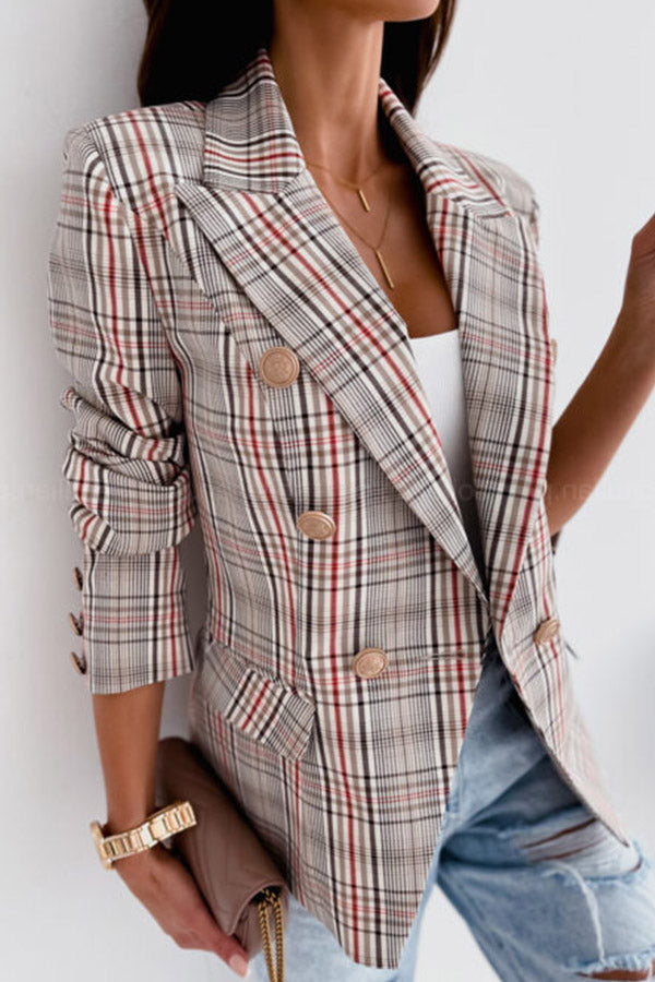 Plaid Suit Jacket