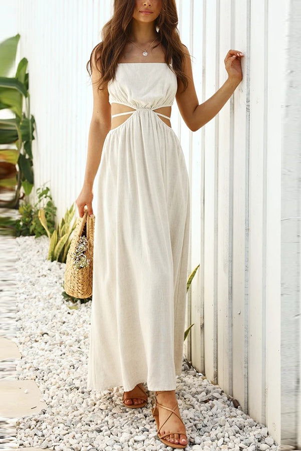 Meet You Outside Cutout Maxi Dress