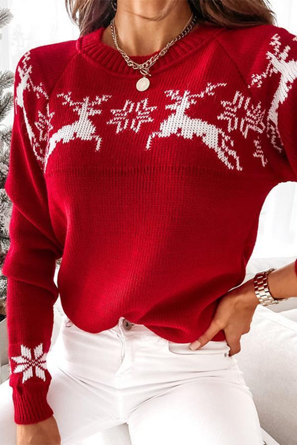 Christmas Long-sleeved Knitted Sweater
