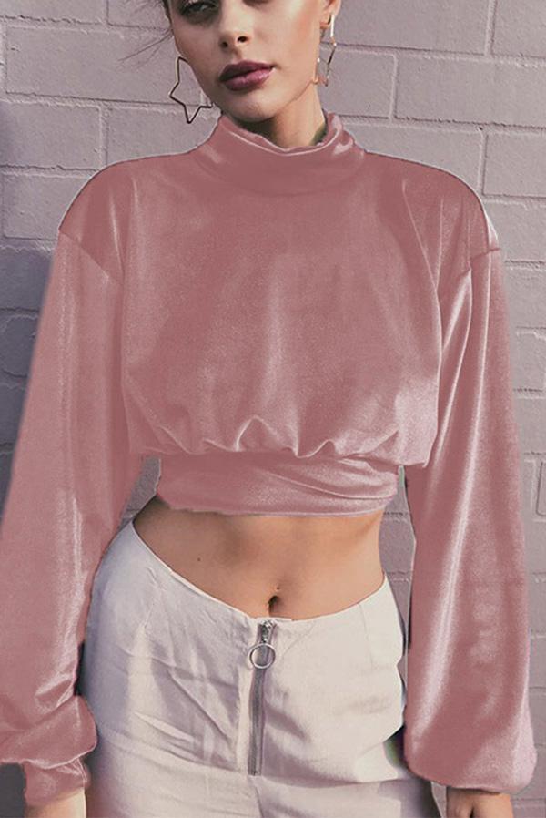 Velvet Short Cropped Thin Top