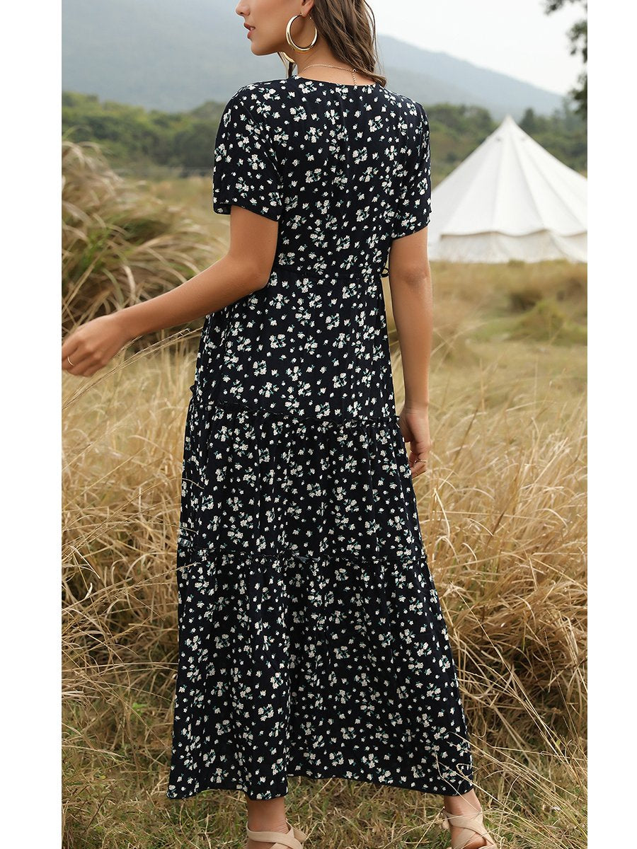 Bohemia Dress With Lotus Edge