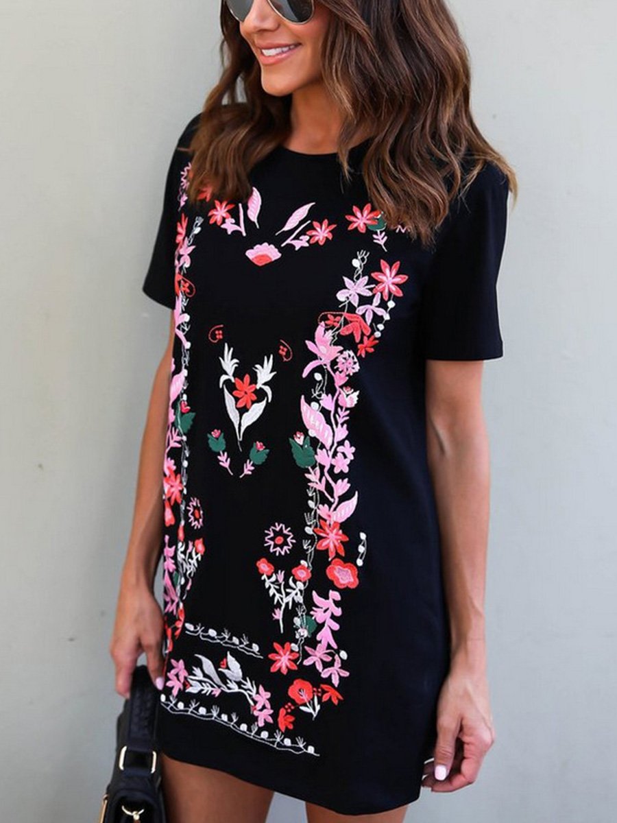 Fashion Printed Slim Dress