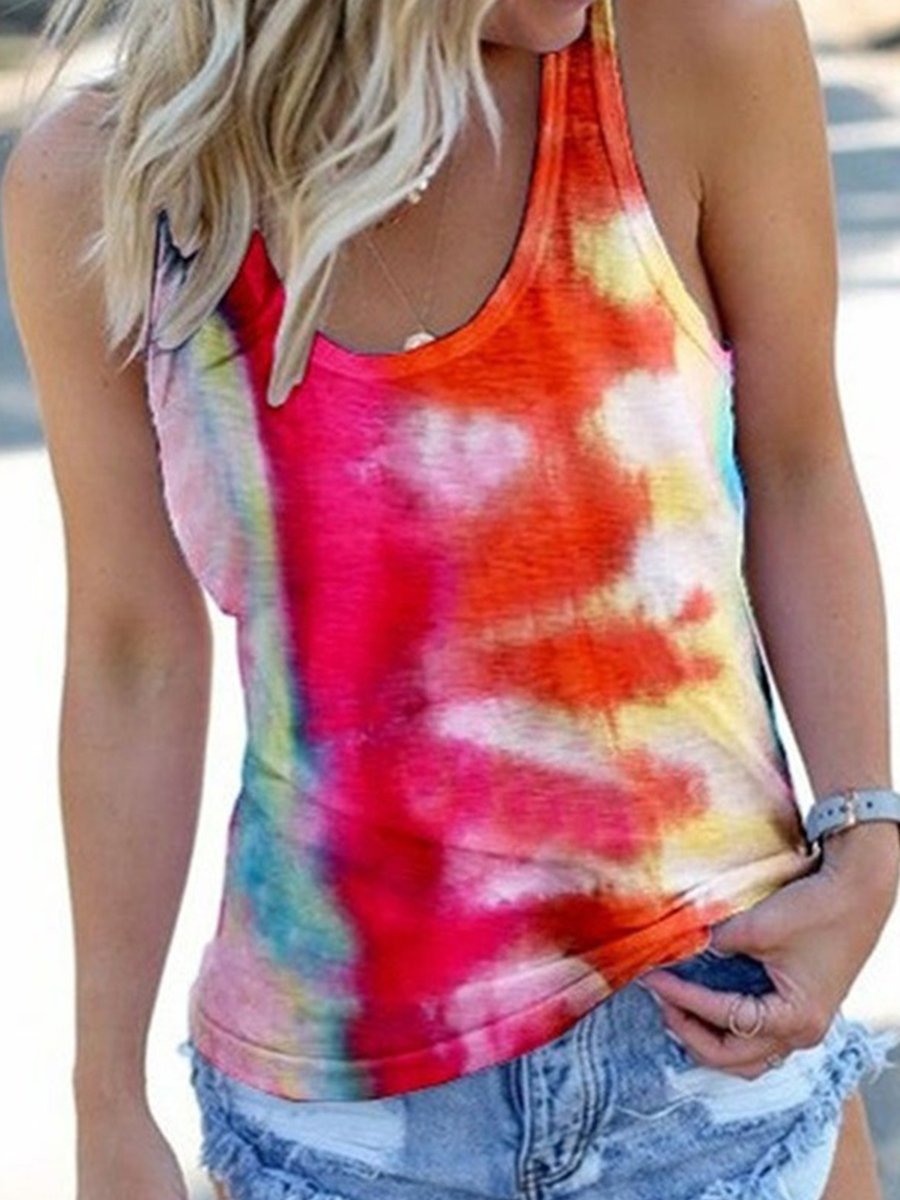 Stylish Tie Dye Print Camisole