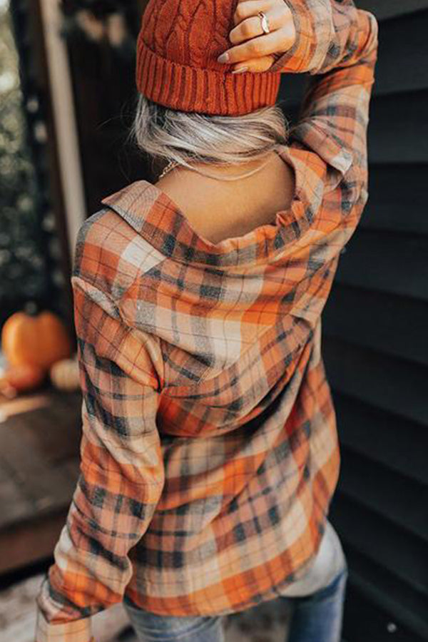Checked Pocket Print Shirt
