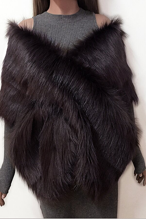 Eco-friendly Fur Soft Shawl