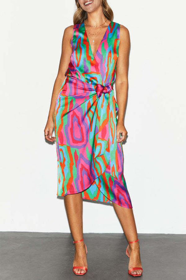 Ol Capable Sleeveless Printed Dress