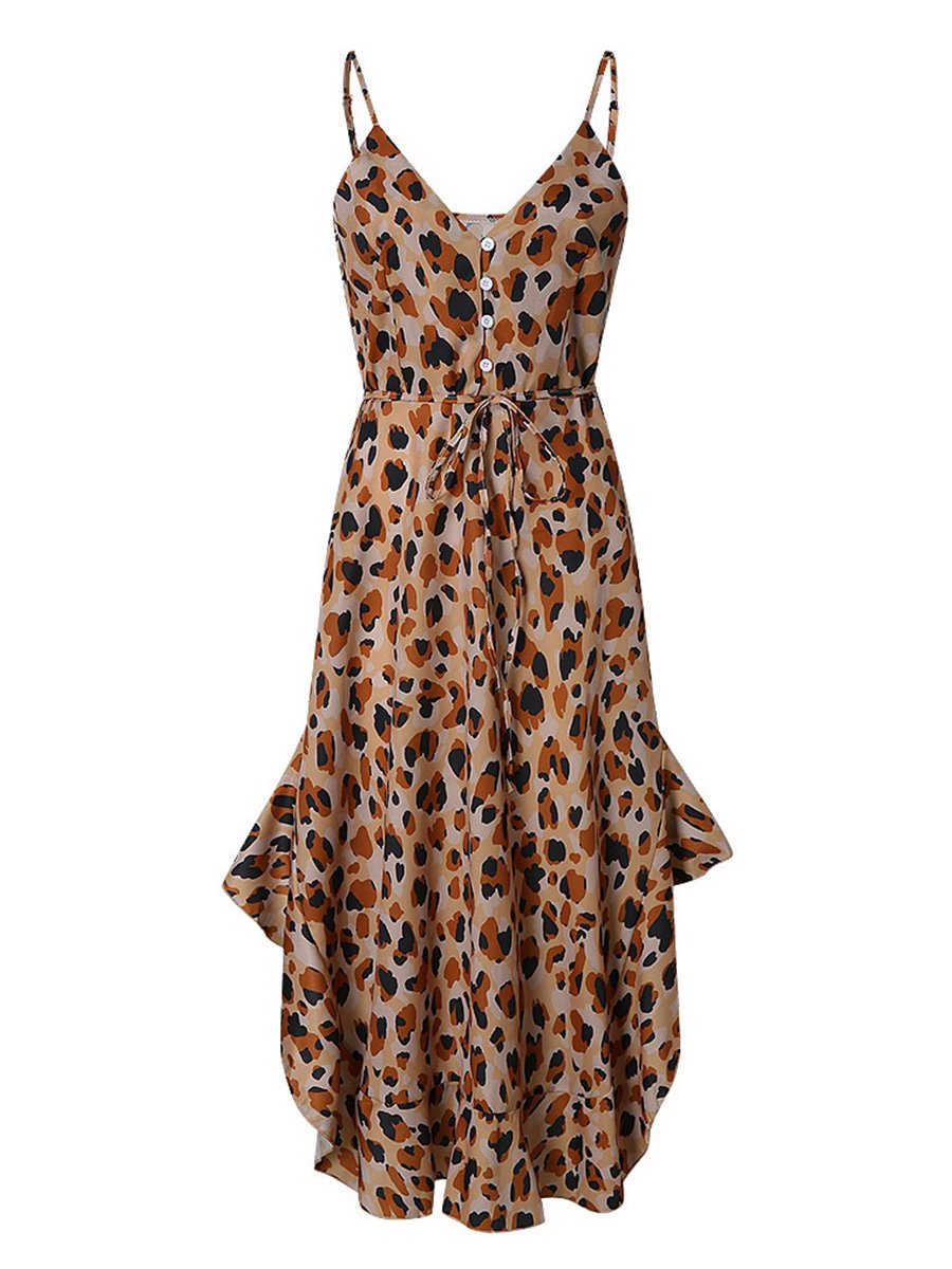 Leopard Print Maxi Dress