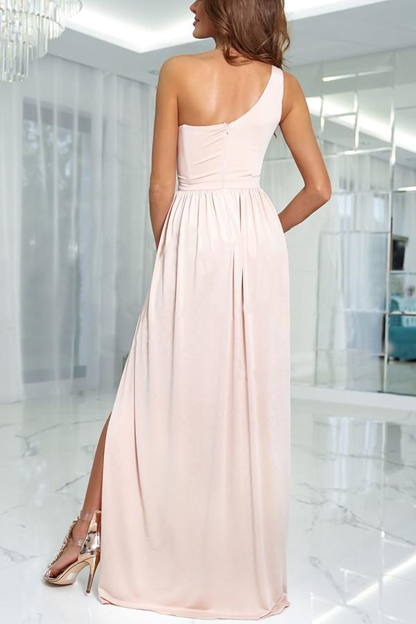 One Shoulder Party/Elegant Maxi Dress
