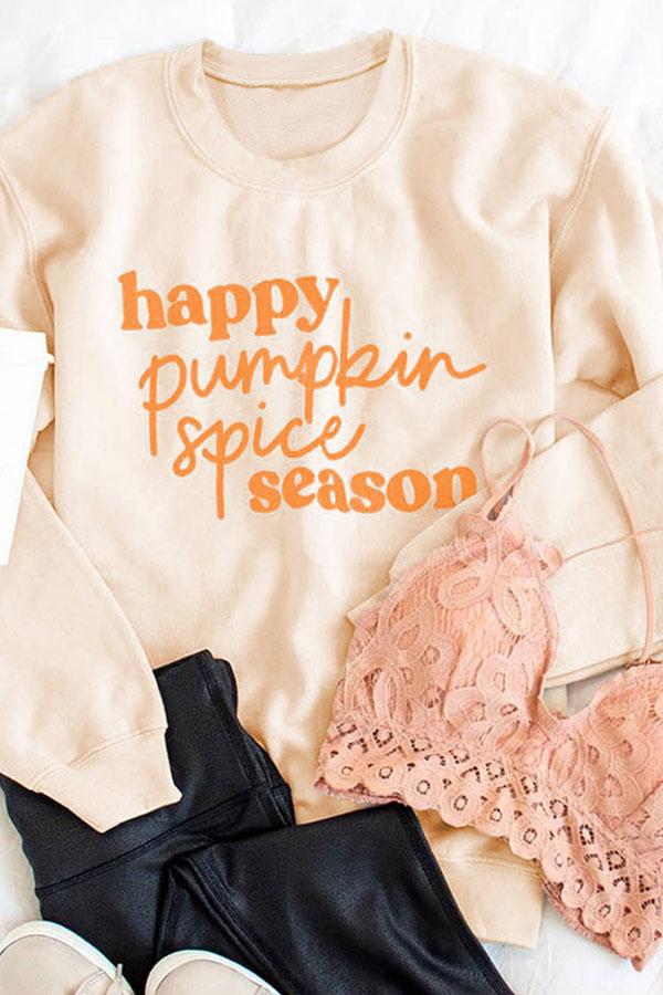 Pumpkin Spice Relax Pullover Sweatshirt