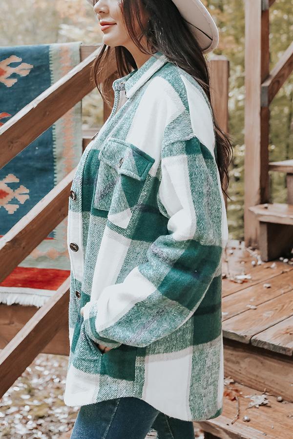 Plaid Pocketed Shacket
