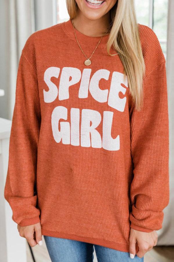 Pumpkin Vibe Loose Fit Sweatshirt