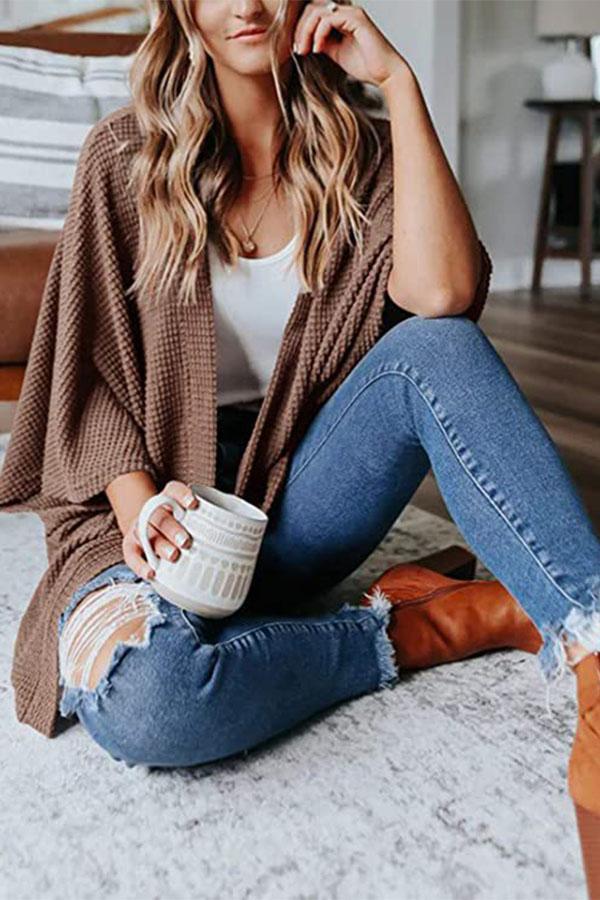 Waffle Kimono Cardigan
