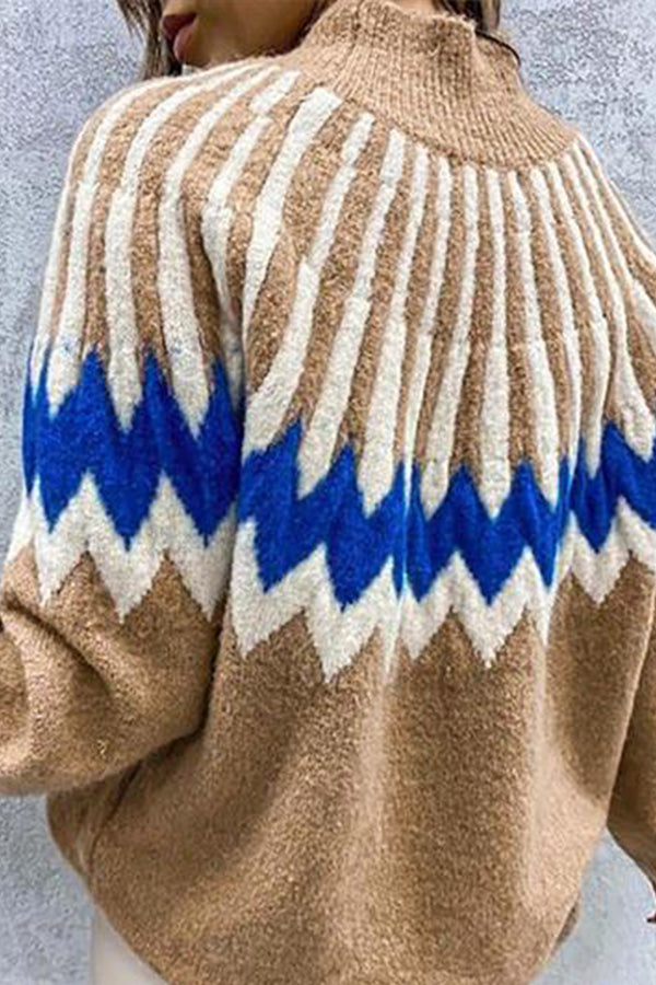 Highneck Long Sleeve Icelandic Sweater