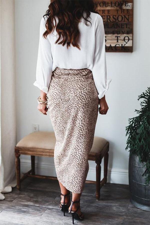 Leopard Print Skirt