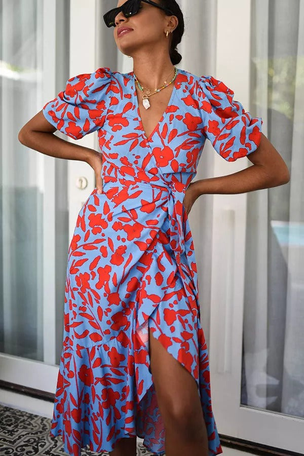 Gramercy Garden Wrap Midi Dress