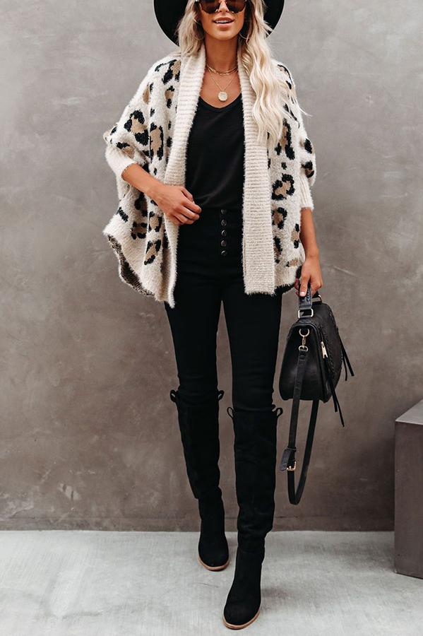 Leopard Relaxed Cardigan