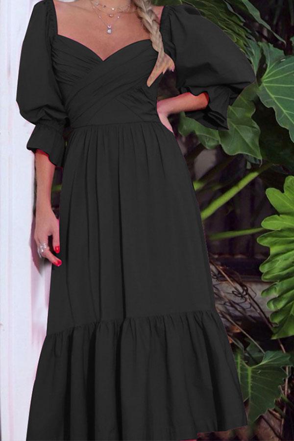 Fashion Long Waist Loose Dress