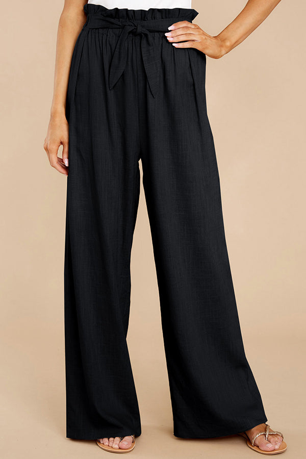 Women's Loose Cotton Linen Casual Trousers