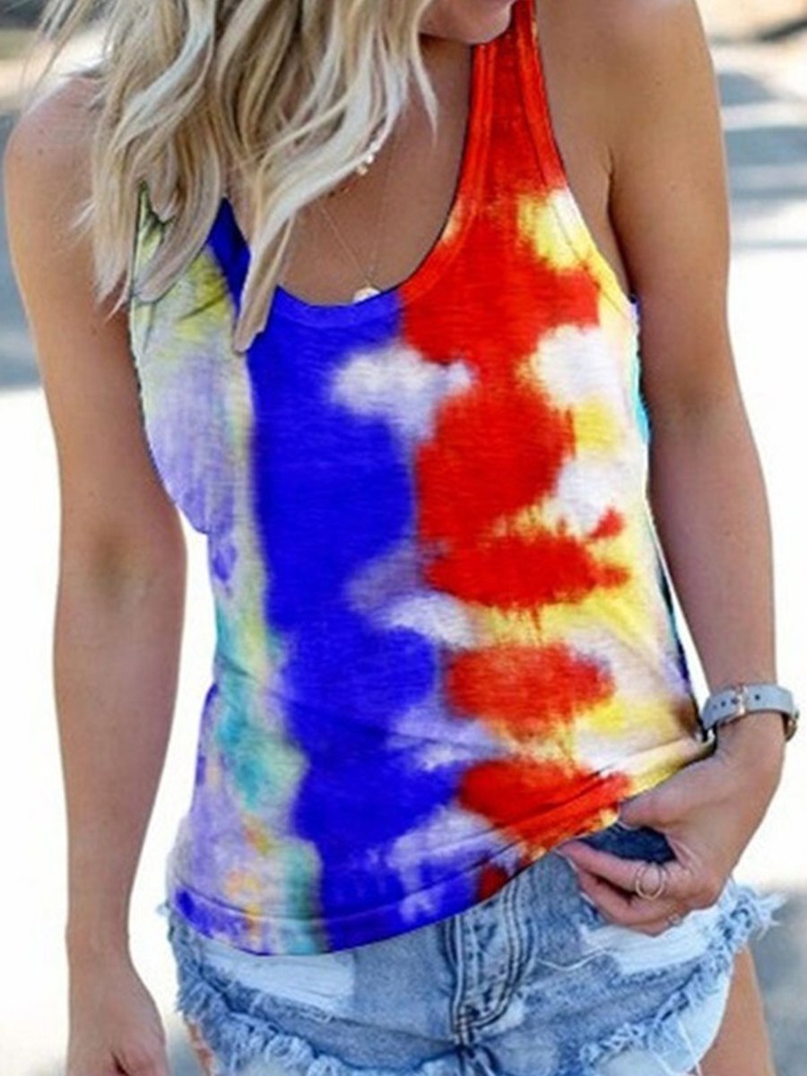 Stylish Tie Dye Print Camisole
