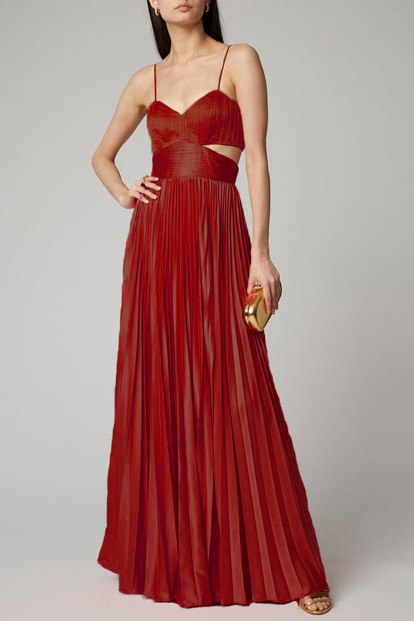 Women's Solid Color Sexy Deep V Neck Sling Dress