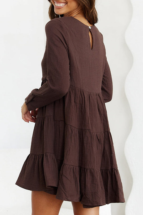 Chocolate Long Sleeve Skirt