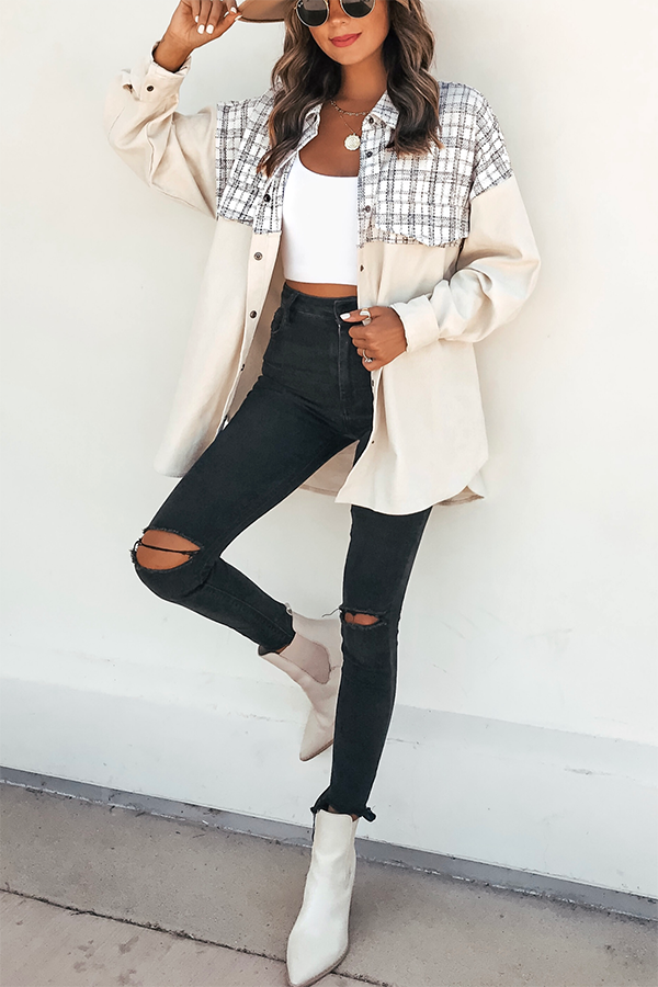 Tweed Oversized Shacket