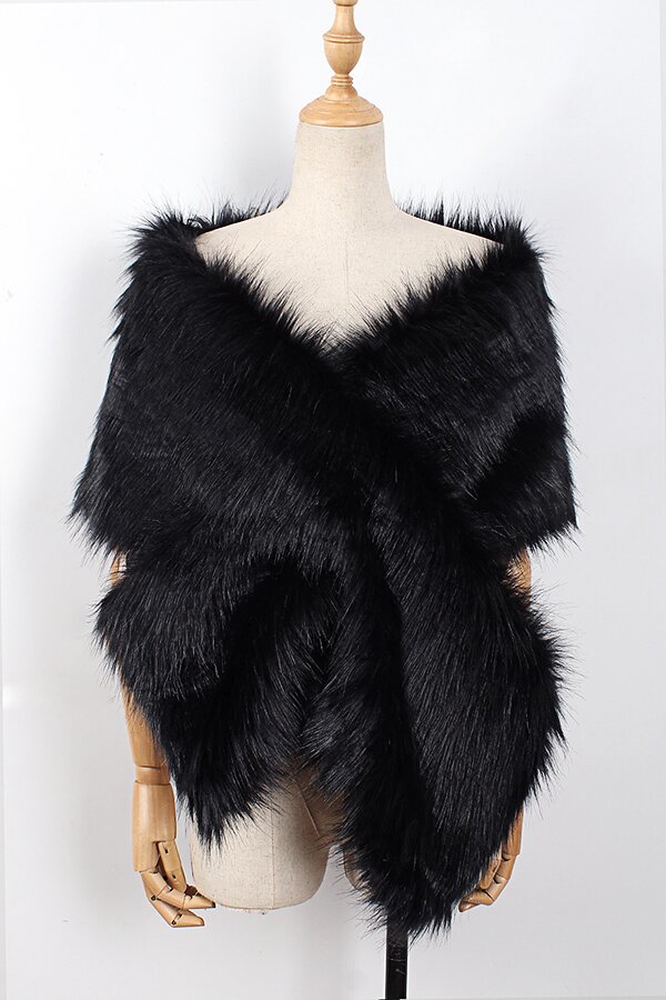 Eco-friendly Fur Soft Shawl