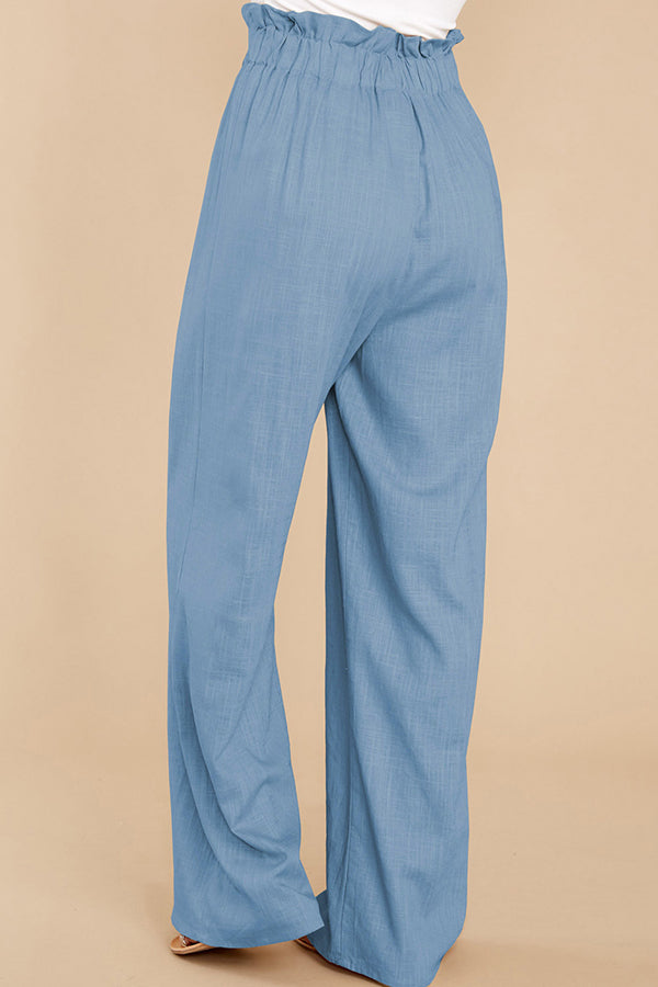 Women's Loose Cotton Linen Casual Trousers