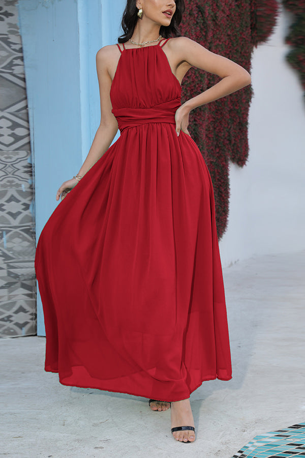 Women's Chiffon Long Temperament Commuter Dress