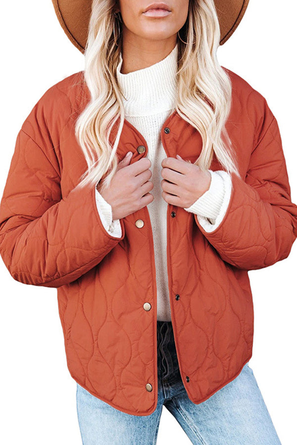 Solid Casual Warm Jacket