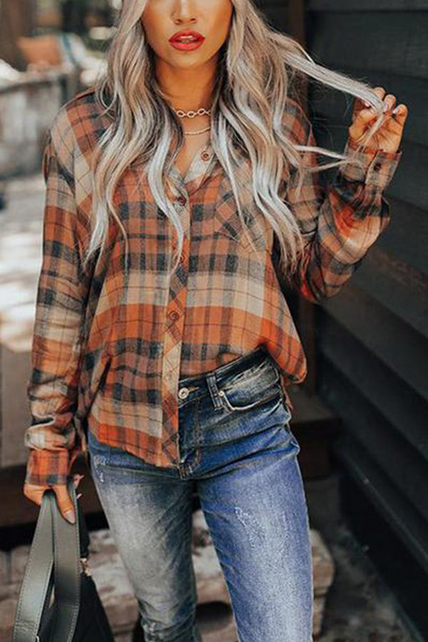 Checked Pocket Print Shirt
