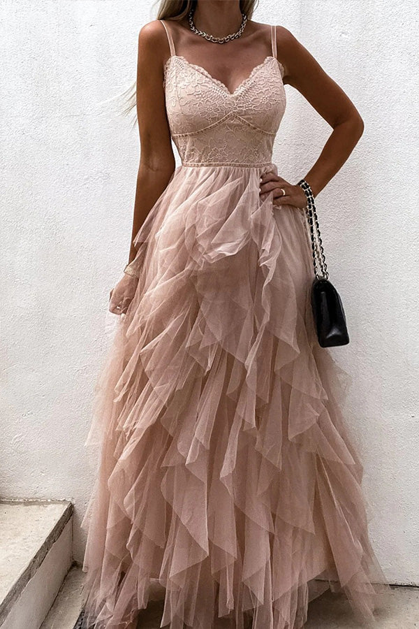 Sexy Lace Long Party Dress