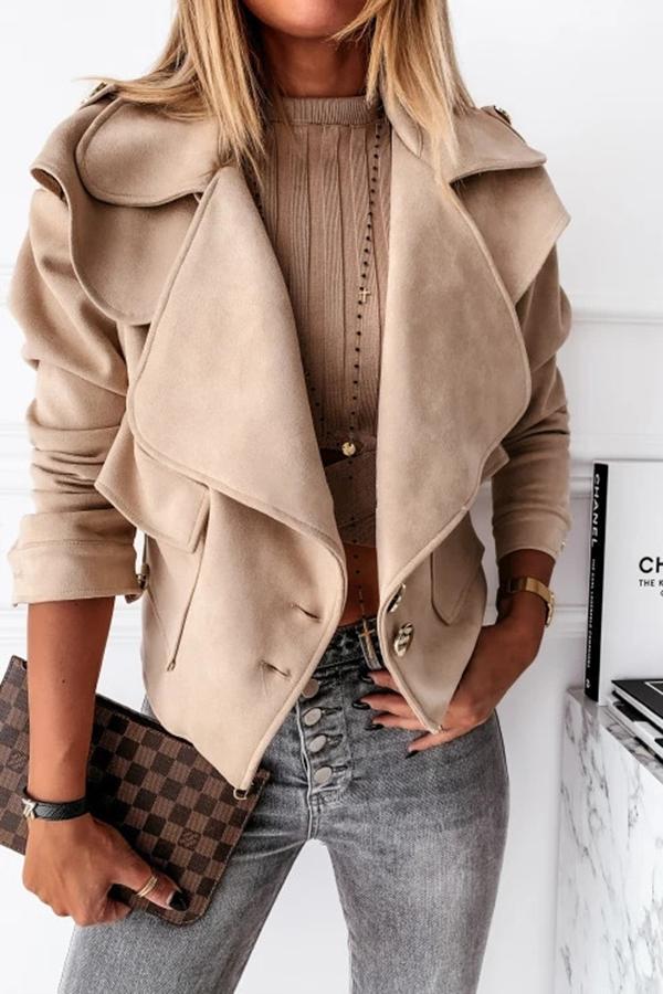 Coated Faux Leather Moto Jacket
