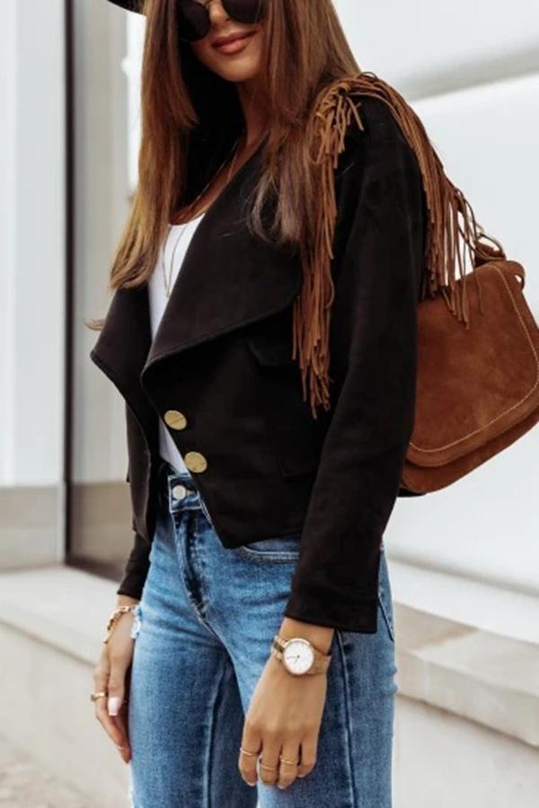 Coated Faux Leather Moto Jacket