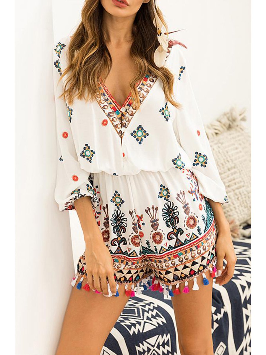 Casual Tassels Jumpsuit