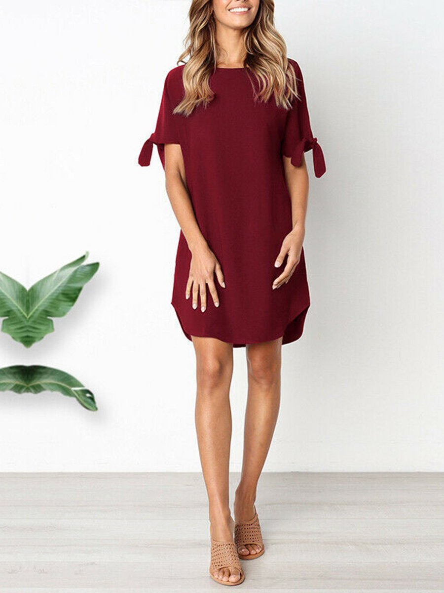 Slim Chiffon Mini Dress