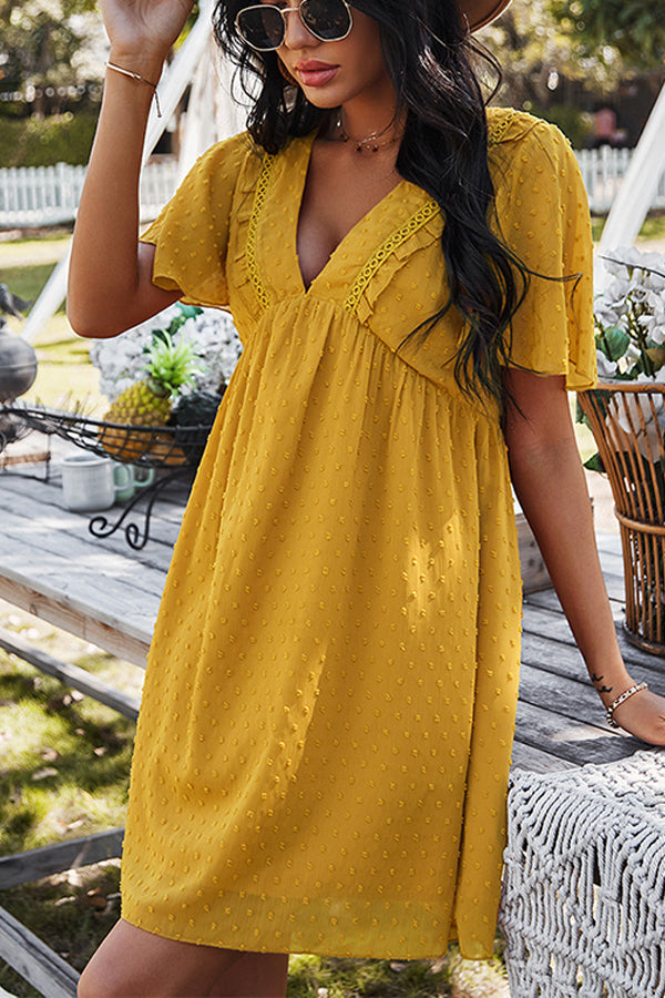 Bohemian Resort V-neck Sexy Skirt
