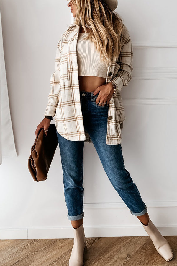 The Rocky Mountain Brown/Cream Plaid Shacket